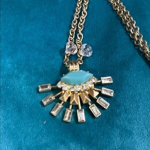 Elegant Gold and Turquoise Necklace Vintage